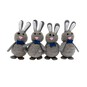 Grey Bunnies with Bowties 4 Pack image number 3