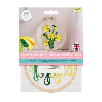 Daffodil Transparent Embroidery Kit 