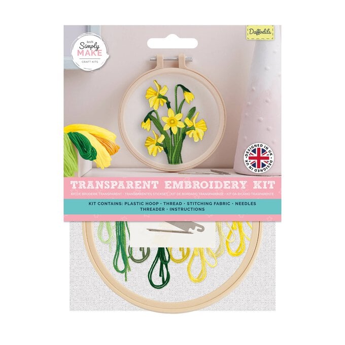 Daffodil Transparent Embroidery Kit  image number 1