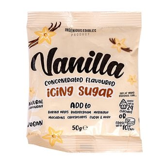 Ingenious Edibles Vanilla Flavoured Icing Sugar 50g