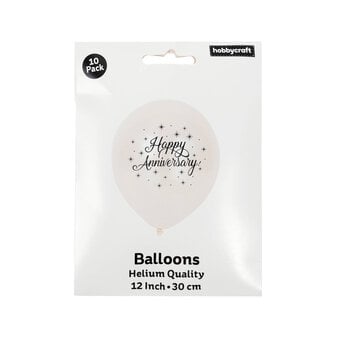 Happy Anniversary Latex Balloons 10 Pack image number 3