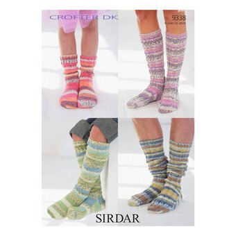 Sirdar Crofter DK Socks Digital Pattern 9338