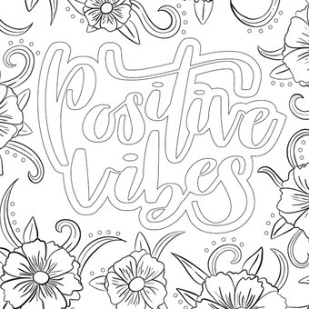 Two Positive FREE Colouring Downloads