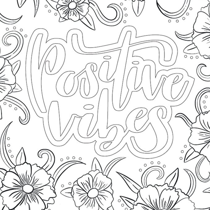 Two Positive FREE Colouring Downloads image number 1