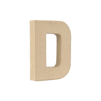 Mini Mache Letter D 10cm