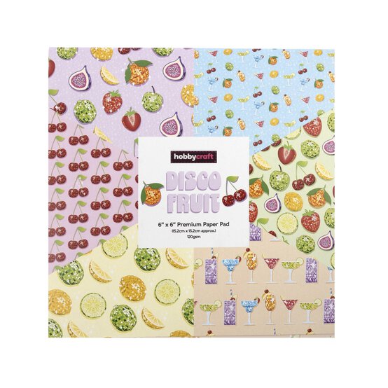 Disco Fruit Paper Pad 6 x 6 Inches 18 Pack image number 4