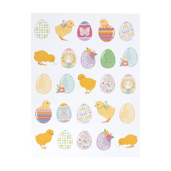 Egg and Chick Paper Stickers 25 Pack image number 3