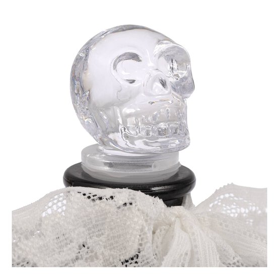 Black Potion Bottle with White Lace 11cm image number 4