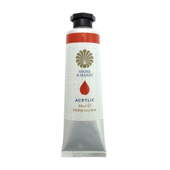 Shore & Marsh Vermillion Acrylic Paint 59ml