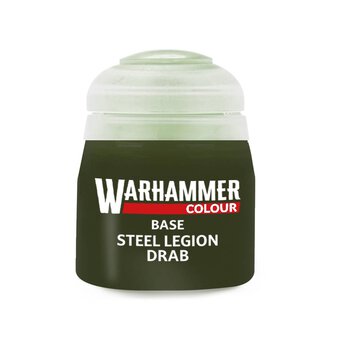 Warhammer Steel Legion Drab Base Paint 12ml