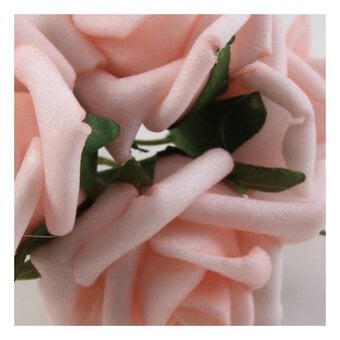 Pink Wired Rose Heads 20 Pack