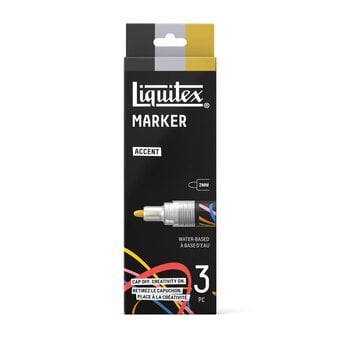 Liquitex Accent Markers 2mm 3 Pack 