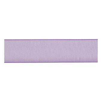 Purple Organdie Ribbon 20mm x 5m image number 2