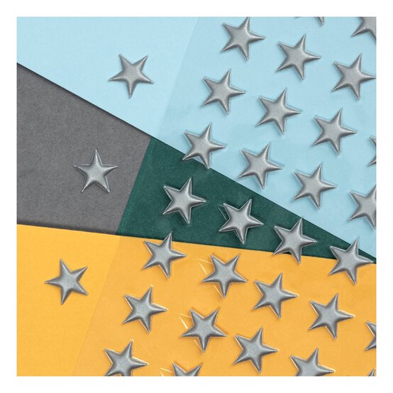 Silver Star Puffy Stickers 78 Pack image number 3