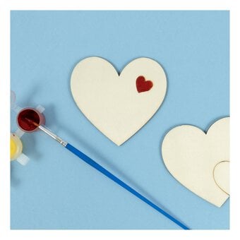 Decorate Your Own Heart Wooden Shapes 9 Pack 
