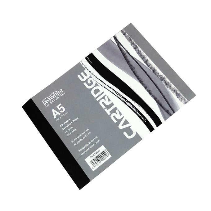 Seawhite All-Media Cartridge Paper Pad A5 50 Sheets image number 1