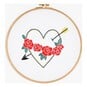 FREE PATTERN DMC Heart and Arrow Embroidery 0249 image number 2