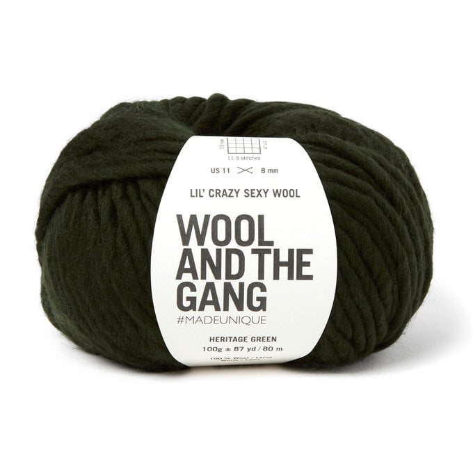 Wool and the Gang Heritage Green Lil’ Crazy Sexy Wool 100g image number 1