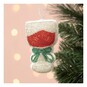 Hanging Beaded Glass Decoration 10cm image number 1
