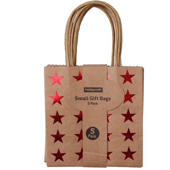 Small Star Kraft Paper Bags Pack