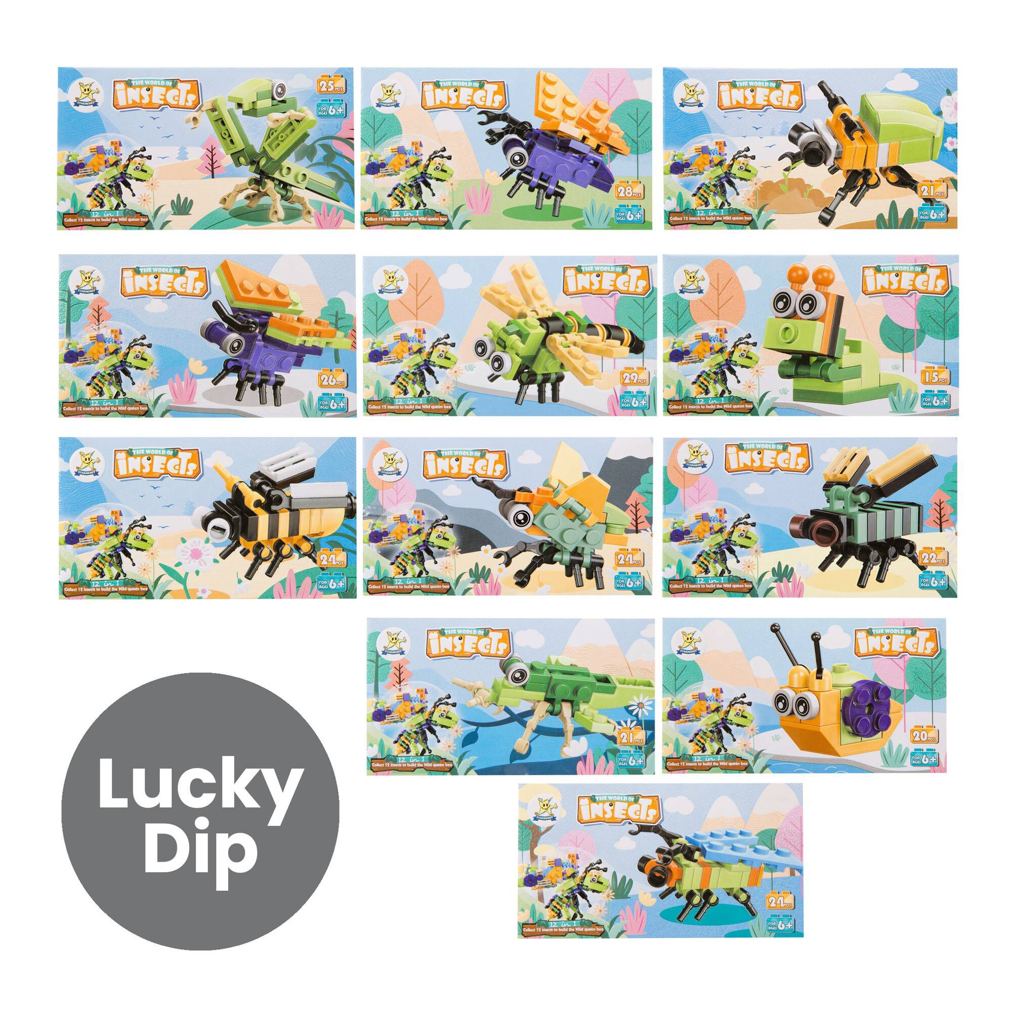 Mega Block Insect Build Assorted Insect Building Block Set | Hobbycraft