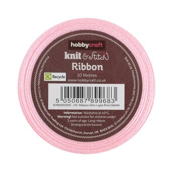 Light Pink Satin Ribbon 38mm x 10m