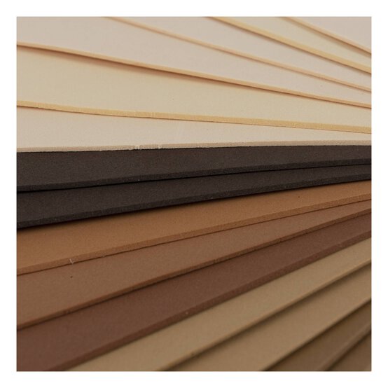 Skin Tone Colour EVA Foam Sheets 15 Pack image number 5