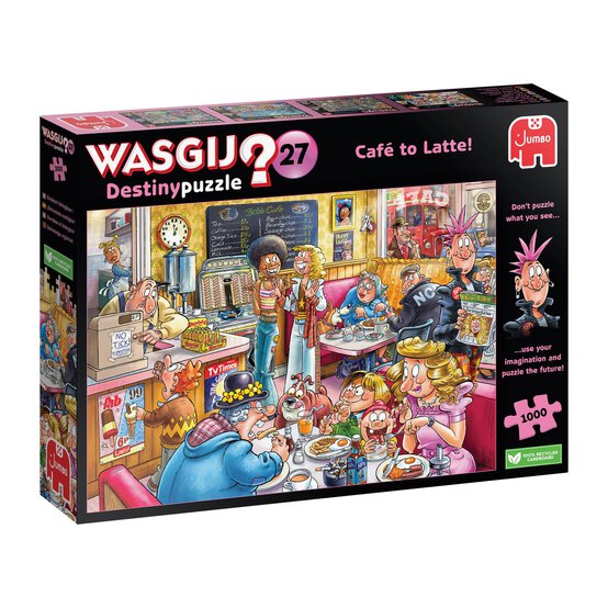Wasgij Destiny 27 Café to Latte Jigsaw Puzzle 1000 Pieces image number 1