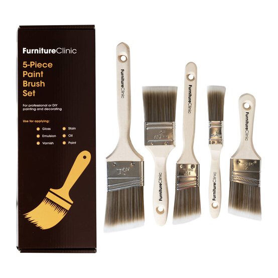 Furniture Clinic Paintbrush Set 5 Pack image number 1