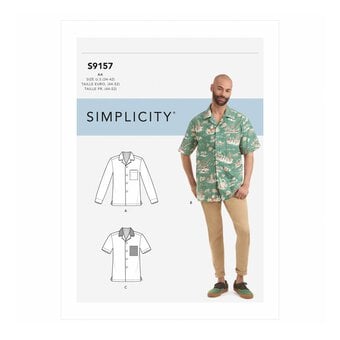 Simplicity Men’s Shirt Sewing Pattern S9157 (34-42)