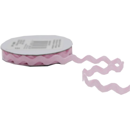 Baby Pink Ric Rac Ribbon 6mm x 4m image number 3