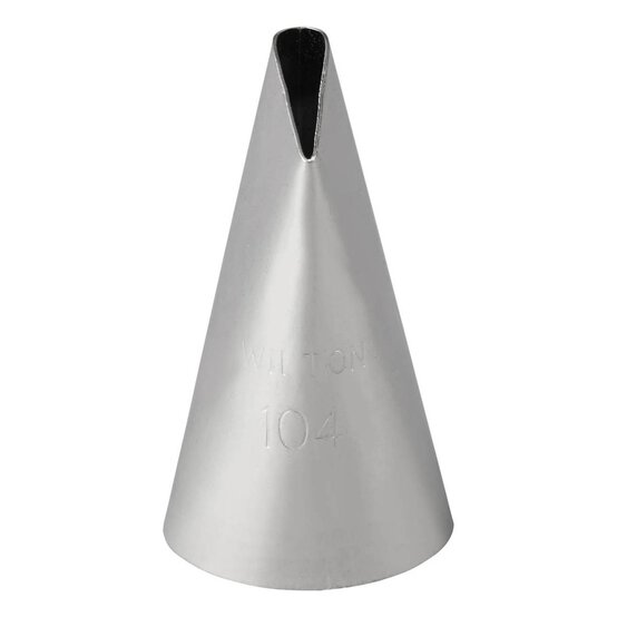 Wilton No.104 Petal Decorating Tip image number 1