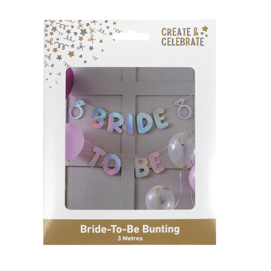 Create & Celebrate Bride to Be Bunting 3m image number 3