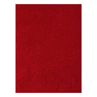 Red Plush Foam Sheet 22.5cm x 30cm