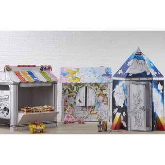 Colour-In Cardboard Shop Playhouse 93cm image number 5