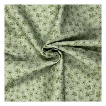 Bluebell Hollow Lime Blender Cotton Fabric by the Metre