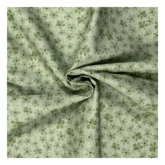Bluebell Hollow Lime Blender Cotton Fabric by the Metre image number 1