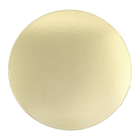 Pale Gold Round Double Thick Card Cake Board 12 Inches image number 1