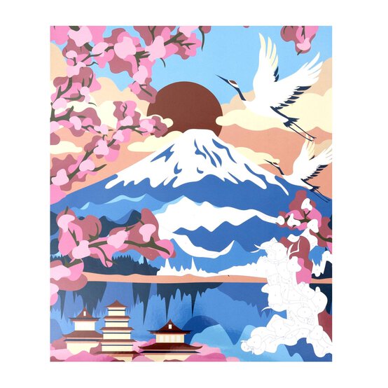 Mount Fiji Paint by Numbers image number 2