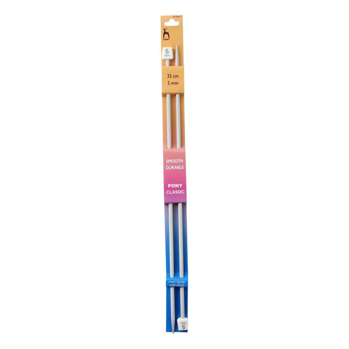 Pony Knitting Needles 5mm x 35cm Hobbycraft