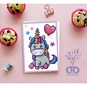Diamond Dotz Baby Unicorn Card Kit image number 3
