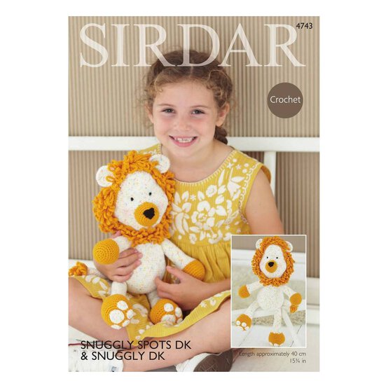 Sirdar Snuggly Spots DK Logan the Lion Digital Pattern 4743 image number 1