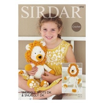 Sirdar Snuggly Spots DK Logan the Lion Digital Pattern 4743