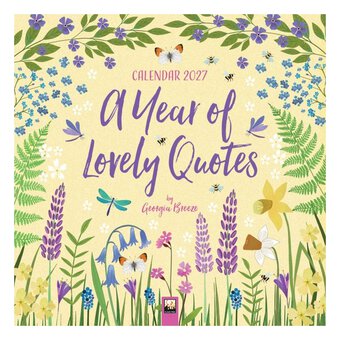 A Year of Lovely Quotes Wall Calendar 2027