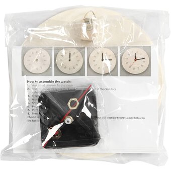 Wooden Clock Kit 15cm