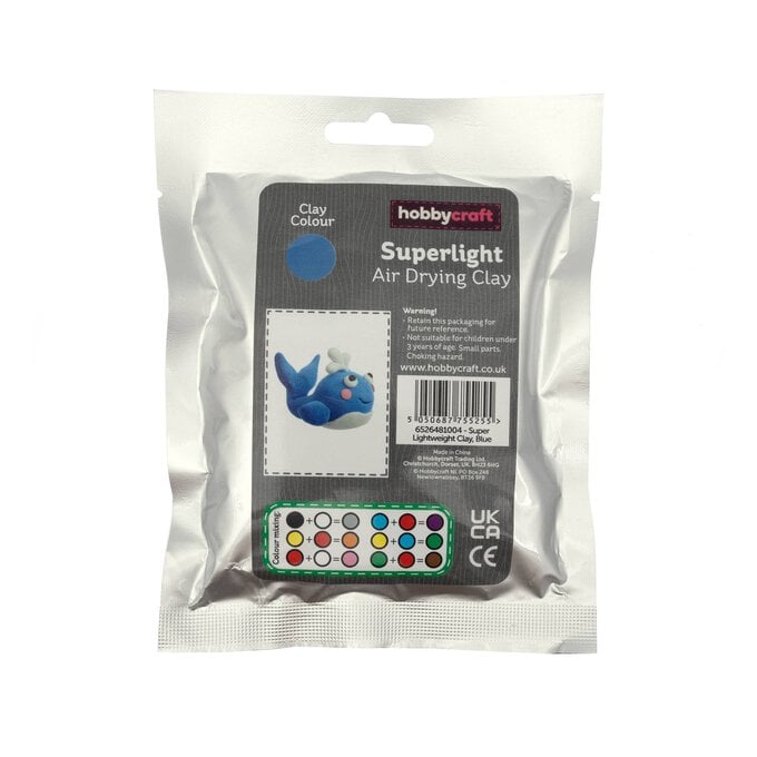 Blue Superlight Air Drying Clay 30g image number 1