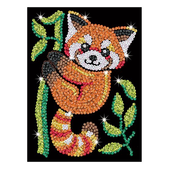 Kitfix Red Panda Sequin Art Red Kit image number 5