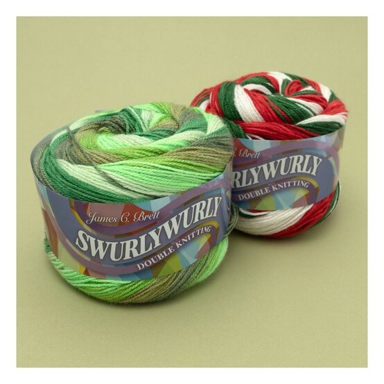 James C Brett Spring Green Swurlywurly DK Yarn 200g image number 4