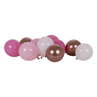 Ginger Ray Blush and Rose Gold Mosaic Balloons 40 Pack