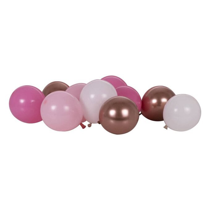 Ginger Ray Blush and Rose Gold Mosaic Balloons 40 Pack image number 1